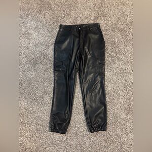 Black Leather Men's Pants